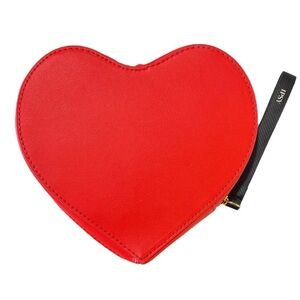 IPSY Heart Shaped Clutch Bag in Red